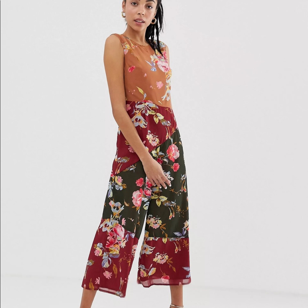 Asos Size 0 Floral Jumpsuit